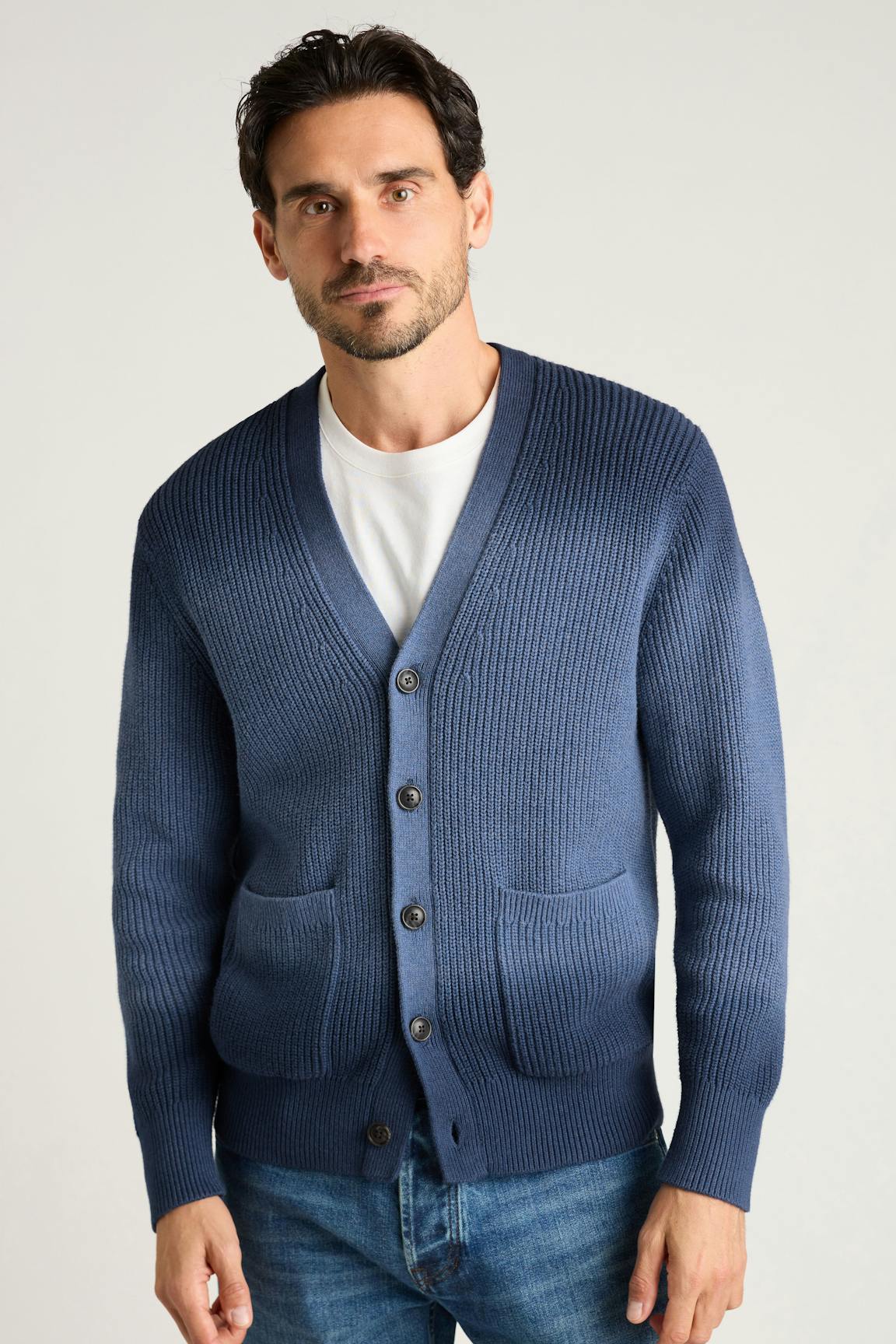Cotton Cashmere Dip Dye Cardigan / Bonobos On Sale