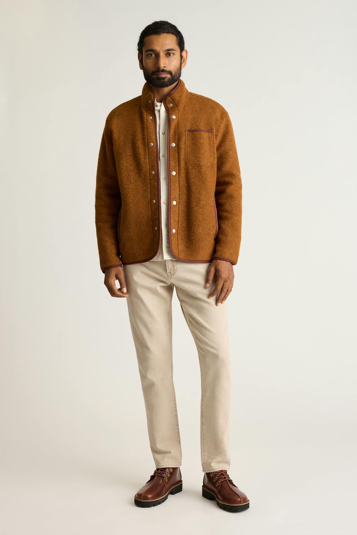 Italian Wool Fleece Jacket / Bonobos On Sale