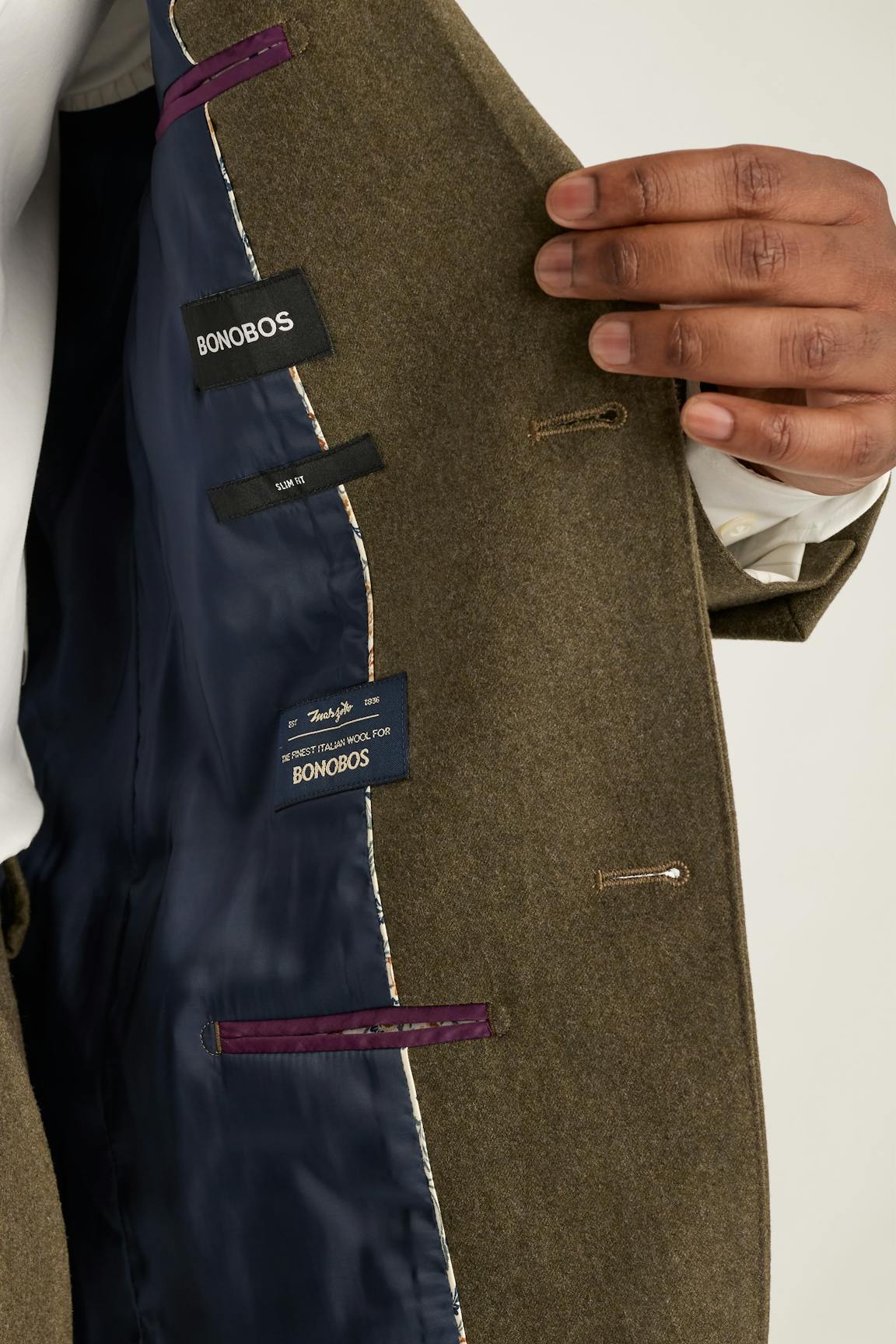 Jetsetter Italian Brushed Wool Blazer / Bonobos On Sale