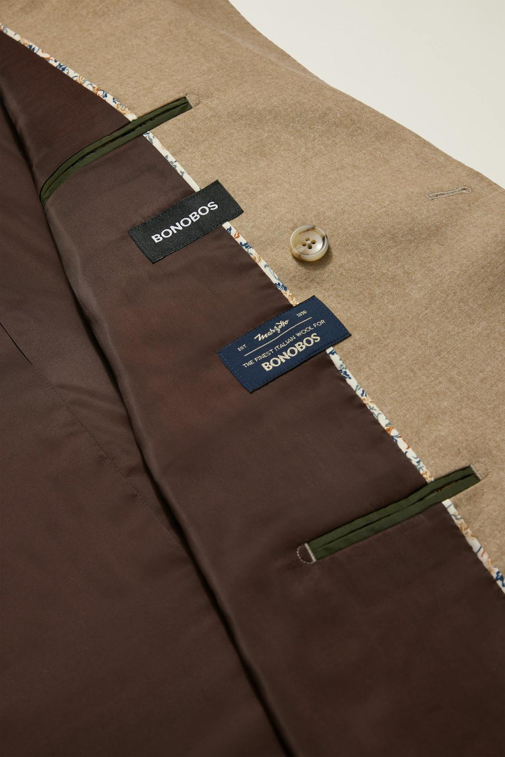 Jetsetter Italian Flannel Double Breasted Blazer / Bonobos For Sale