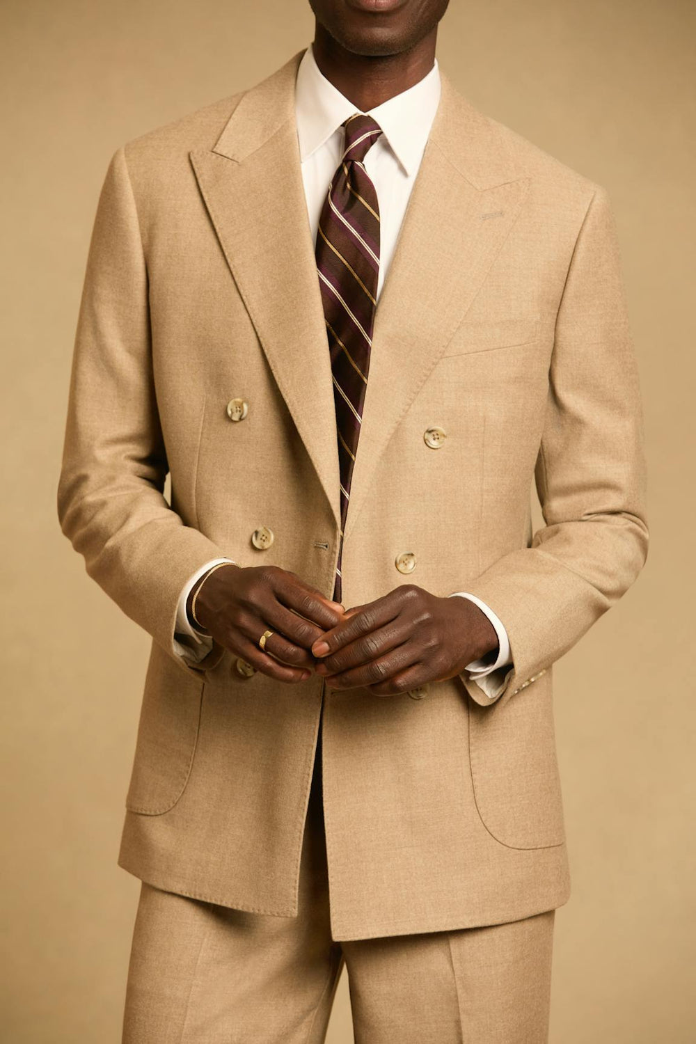 Jetsetter Italian Flannel Double Breasted Blazer / Bonobos For Sale