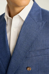 Jetsetter Italian Linen Double Breasted Blazer / Bonobos For Sale