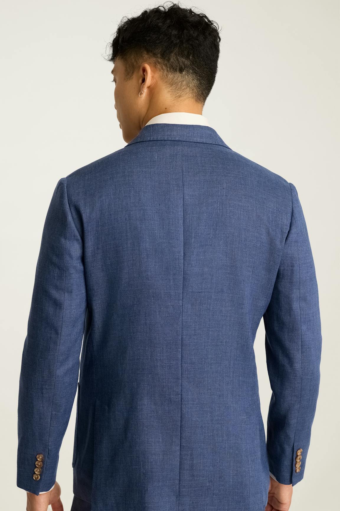 Jetsetter Italian Linen Double Breasted Blazer / Bonobos For Sale
