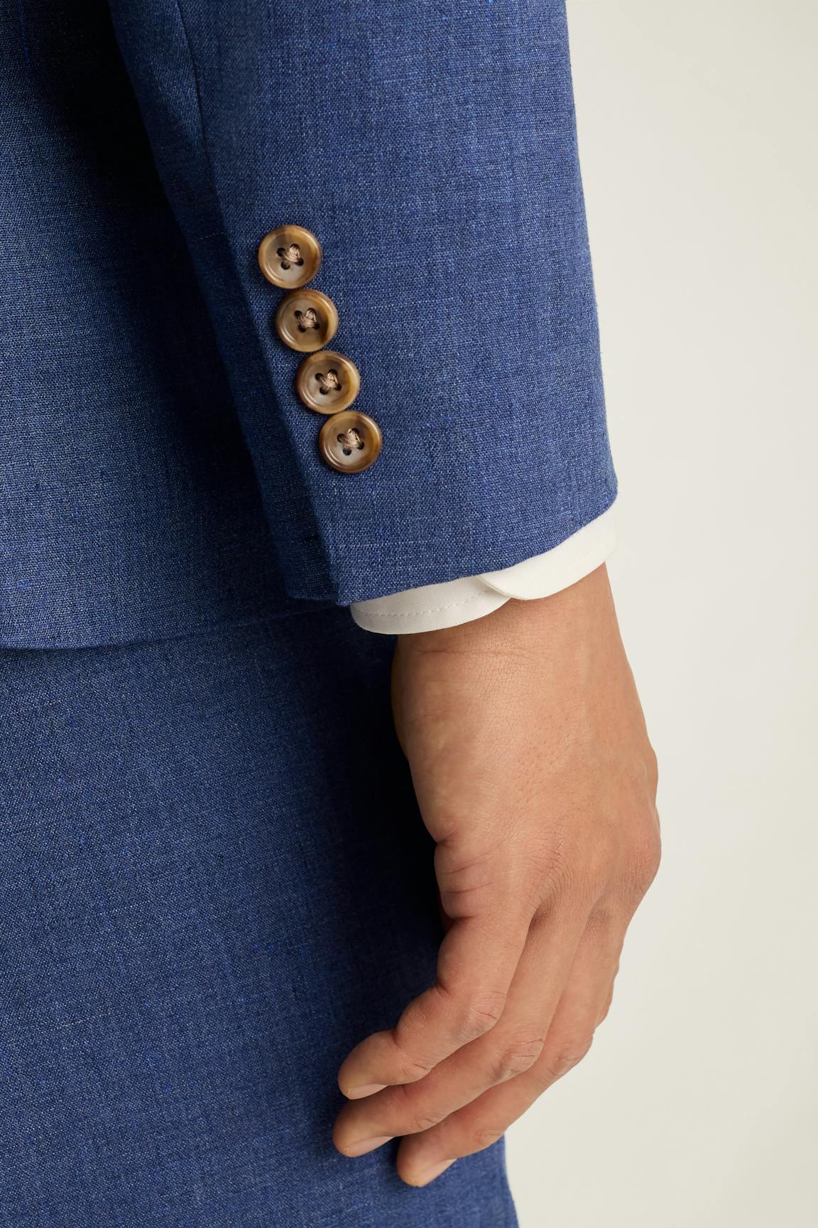 Jetsetter Italian Linen Double Breasted Blazer / Bonobos For Sale